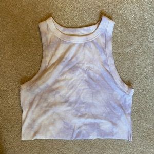 Purple Cropped Tank Top